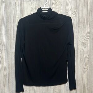 Vince Essential Long Sleeve Turtleneck Black Size Small